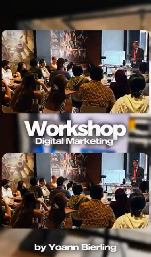 Yoann Bierling presenting a workshop